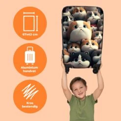 NoBoringSuitcases.com® Koffer Groot - Kat - Huisdieren - Poes - Bruin - Grijs - Trolley Koffer Met TSA-slot - Met Wielen - 90 Liter - Reiskoffer - 66 Cm 12 NoBoringSuitcases.com® Koffer Groot - Kat - Huisdieren - Poes - Bruin - Grijs - Trolley Koffer Met TSA-slot - Met Wielen - 90 Liter - Reiskoffer - 66 Cm -Goedkope Bagage Winkel 1200x1200 1401