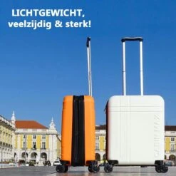 CabinMax Velocity Handbagage Koffer - Uitbreidbaar Trolley 44L - Harde Reiskoffer - 55x40x20/25 Cm - Lichtgewicht - Groot Capaciteit - Oranje -Goedkope Bagage Winkel 1200x1200 1555