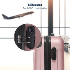 TRVLMORE Koffer - Handbagage - 54x36x20cm - 38L - Roségoud -Goedkope Bagage Winkel 1200x1200 162