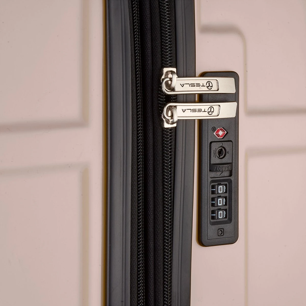 Tesla PC - Reiskoffer - 75 Cm - 4 Wielen - Roze 7 Tesla PC - Reiskoffer - 75 Cm - 4 Wielen - Roze - Afbeelding 5