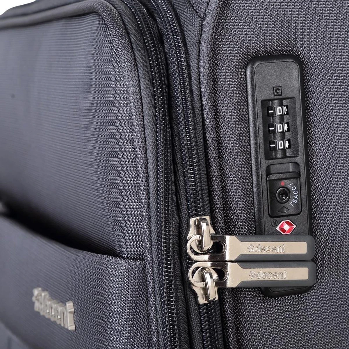 Decent D-Upright Large Koffer - 76 Cm Expandable - TSA Slot - Grijs 8 Decent D-Upright Large Koffer - 76 Cm Expandable - TSA Slot - Grijs - Afbeelding 6