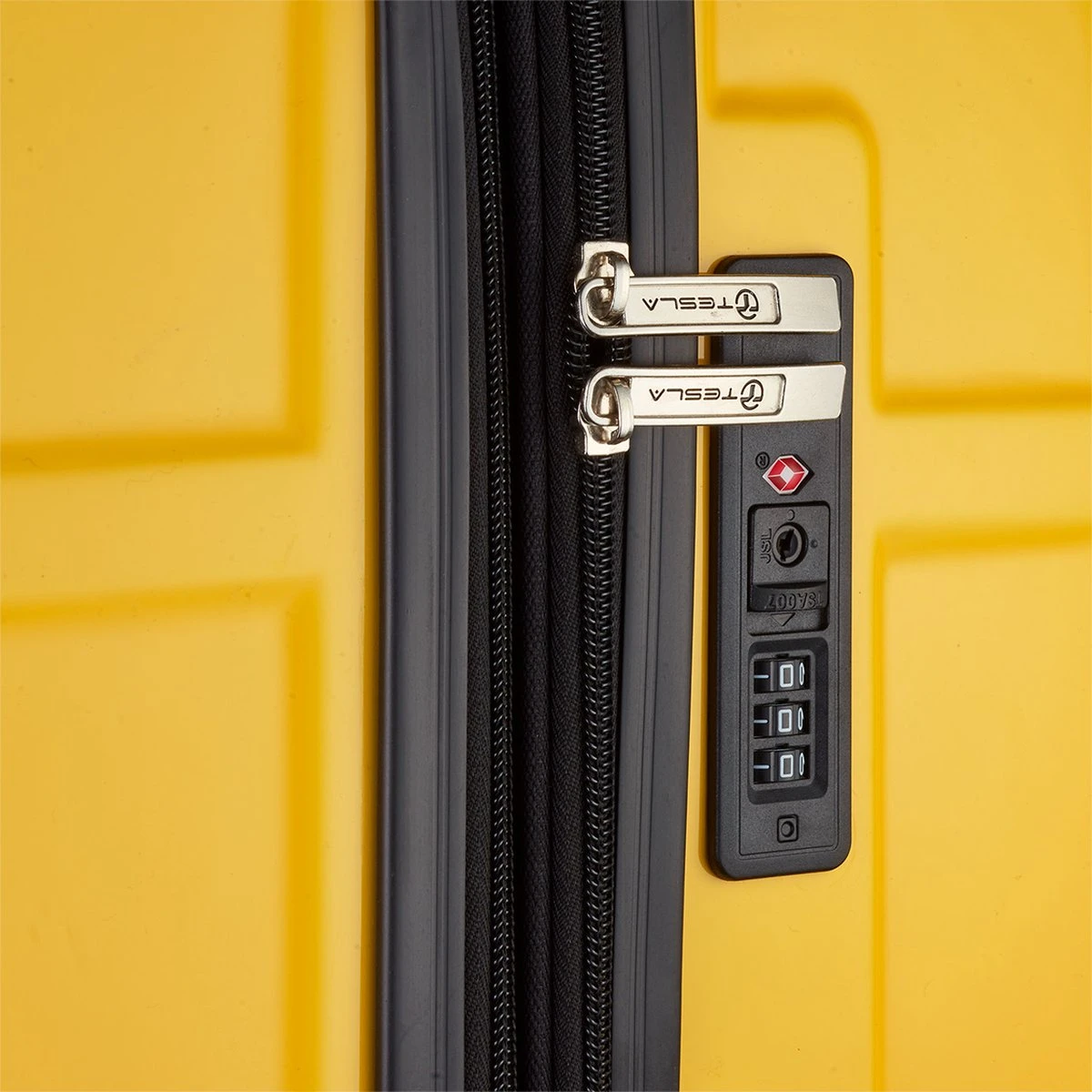 Tesla PC - Reiskoffer - 65 Cm - 4 Wielen - Geel 7 Tesla PC - Reiskoffer - 65 Cm - 4 Wielen - Geel - Afbeelding 5