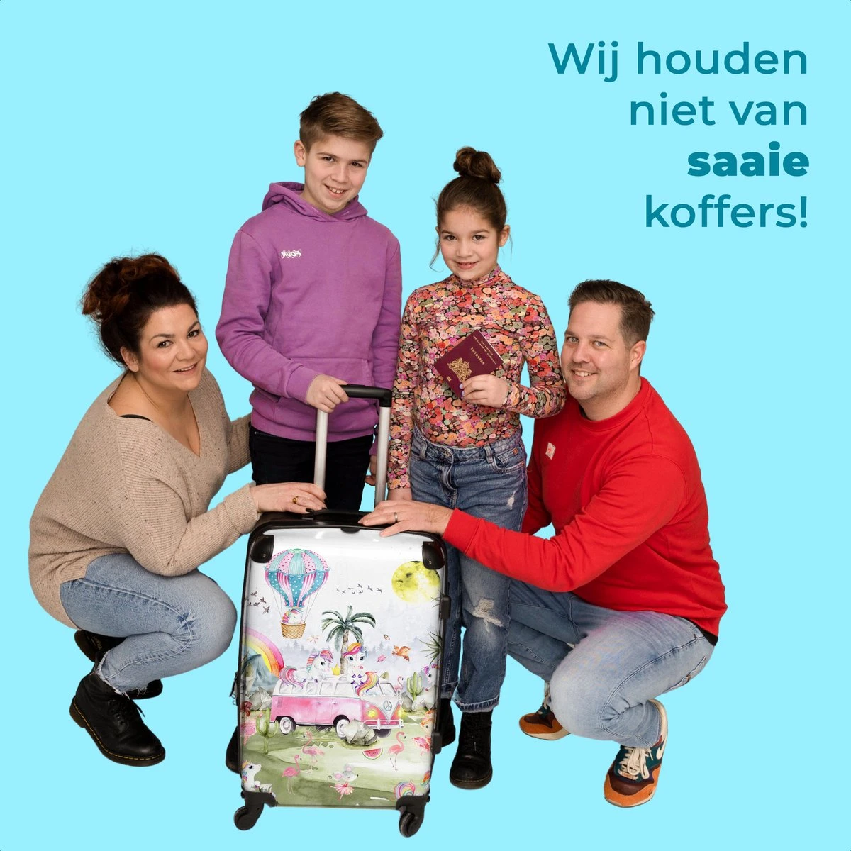NoBoringSuitcases.com® Koffer Groot - Eenhoorn - Luchtballon - Meisjes - Regenboog - Trolley Koffer Met TSA-slot - Met Wielen - 90 Liter - Reiskoffer - 66 Cm 7 NoBoringSuitcases.com® Koffer Groot - Eenhoorn - Luchtballon - Meisjes - Regenboog - Trolley Koffer Met TSA-slot - Met Wielen - 90 Liter - Reiskoffer - 66 Cm - Afbeelding 5