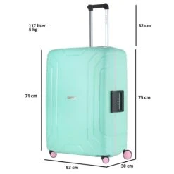 CarryOn Steward TSA Reiskoffer - 75cm Trolley Met Kliksloten - Dubbele Wielen - Mint 30 CarryOn Steward TSA Reiskoffer - 75cm Trolley Met Kliksloten - Dubbele Wielen - Mint -Goedkope Bagage Winkel 1200x1200 1828