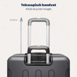 TRVLMORE Kofferset - 3 Delig - 38L (handbagage) + 70L + 110L - Donkergrijs 15 TRVLMORE Kofferset - 3 Delig - 38L (handbagage) + 70L + 110L - Donkergrijs -Goedkope Bagage Winkel 1200x1200 1869