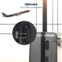 TRVLMORE Kofferset - 3 Delig - 38L (handbagage) + 70L + 110L - Donkergrijs 16 TRVLMORE Kofferset - 3 Delig - 38L (handbagage) + 70L + 110L - Donkergrijs -Goedkope Bagage Winkel 1200x1200 1870