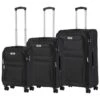 TravelZ Softspinner TSA Kofferset - 3-delige Zachte Trolleyset - Dubbele Wielen En Voorvakken Zwart -Goedkope Bagage Winkel 1200x1200 1980