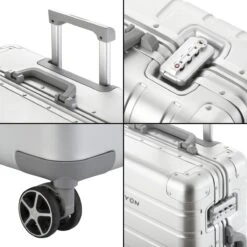 CarryOn Kofferset ULD - Luxe Aluminium Handbagage Koffer 55cm + 76cm Grote Reiskoffer - Dubbel TSA Slot - Zilver -Goedkope Bagage Winkel 1200x1200 2007