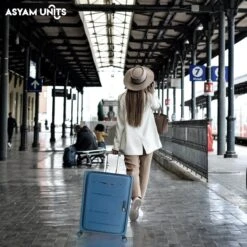 Asyam Units- Handbagage- Invouwbaar- Koffer- Koffer 38L- Spinner Wielen- TSA Slot- Lichtgewicht- Blauw -Goedkope Bagage Winkel 1200x1200 208