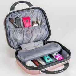 Monzana Hardcase Kofferset 4 Delig - Baseline Beautycase/M/L/XL - Rosé -Goedkope Bagage Winkel 1200x1200 2167