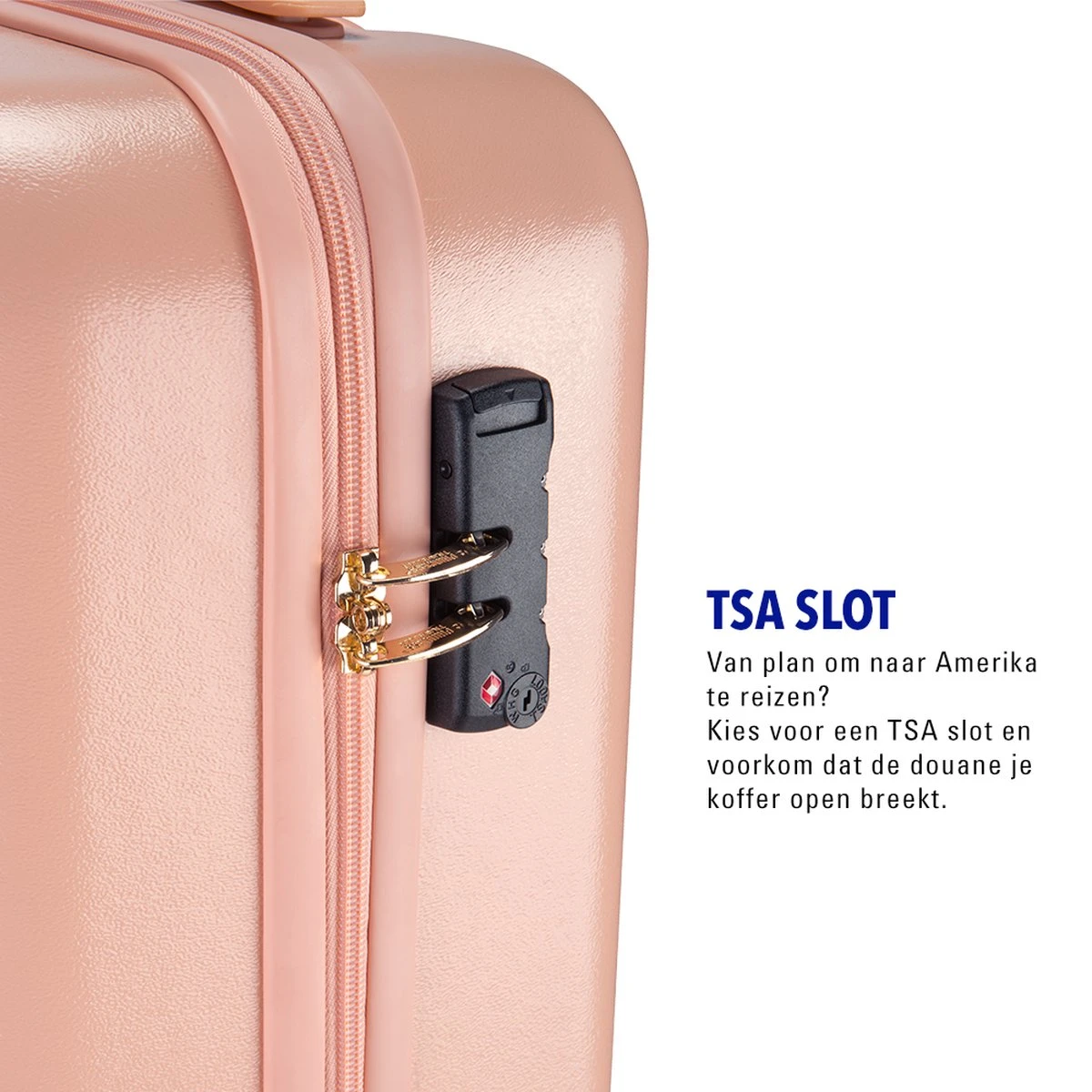 Princess Traveller Harlem - Handbaggage Koffer - Roze - S - 55cm 8 Princess Traveller Harlem - Handbaggage Koffer - Roze - S - 55cm - Afbeelding 6