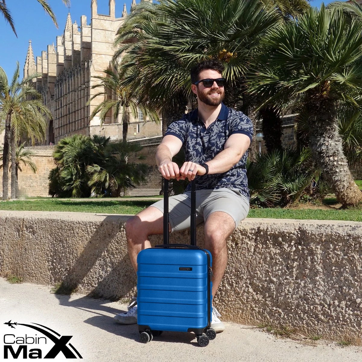 CabinMax Handbagage Koffer - Trolley 30L - Harde Reiskoffer - 45x36x20cm - Lichtgewicht - Groot Capaciteit - Aegean Blue 11 CabinMax Handbagage Koffer - Trolley 30L - Harde Reiskoffer - 45x36x20cm - Lichtgewicht - Groot Capaciteit - Aegean Blue - Afbeelding 9