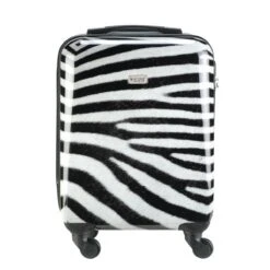 Princess Traveller Animal Print - Handbagagekoffer - Zebra - Small - 55cm