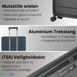 Asyam Units- Handbagage- Invouwbaar- Koffer- Koffer 38L- Spinner Wielen- TSA Slot- Lichtgewicht- Zwart -Goedkope Bagage Winkel 1200x1200 403