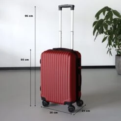 Handbagage Koffer 55cm Rood 4 Wielen Trolley Met Pin Slot 16 Handbagage Koffer 55cm Rood 4 Wielen Trolley Met Pin Slot -Goedkope Bagage Winkel 1200x1200 472