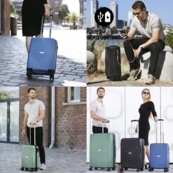 CarryOn Transport Handbagagekoffer - USB Handbagage 55cm - OKOBAN - Dubbele Wielen - Olijf 15 CarryOn Transport Handbagagekoffer - USB Handbagage 55cm - OKOBAN - Dubbele Wielen - Olijf -Goedkope Bagage Winkel 1200x1200 482