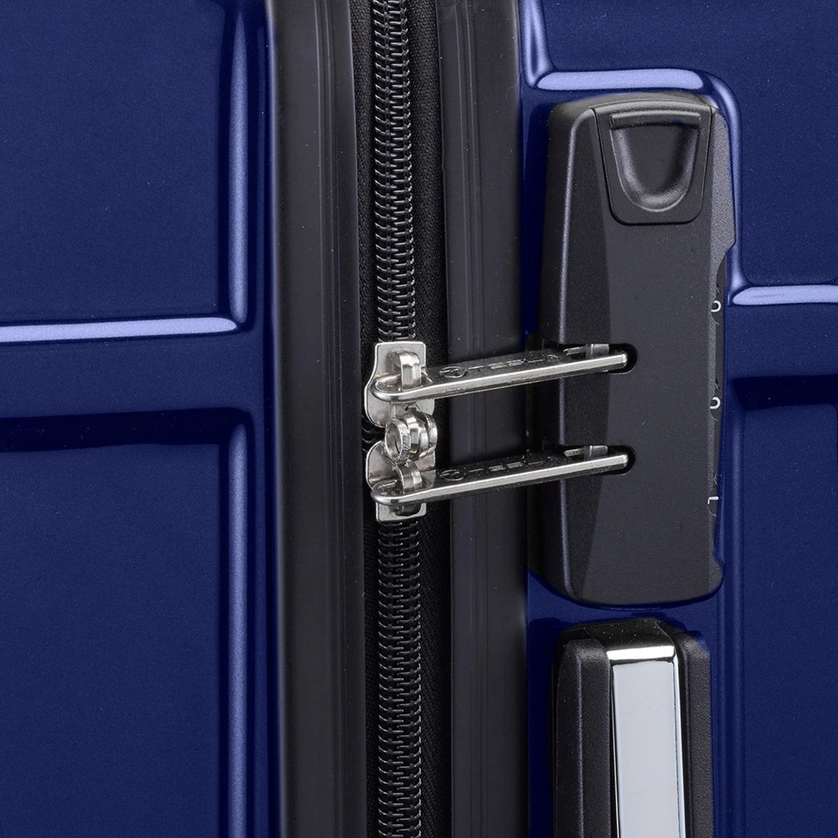 Tesla PC - Handbagage Koffer - 55x35x20 Cm - 4 Wielen - Blauw 8 Tesla PC - Handbagage Koffer - 55x35x20 Cm - 4 Wielen - Blauw - Afbeelding 6