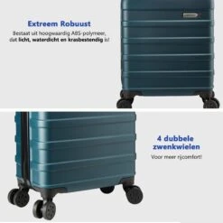 CabinMax Handbagage Koffer - Trolley 30L - Harde Reiskoffer - 45x36x20cm - Lichtgewicht - Groot Capaciteit - Endless Sea 17 CabinMax Handbagage Koffer - Trolley 30L - Harde Reiskoffer - 45x36x20cm - Lichtgewicht - Groot Capaciteit - Endless Sea -Goedkope Bagage Winkel 1200x1200 535