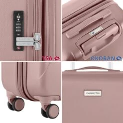 CarryOn Skyhopper Handbagage Koffer 55cm – TSA Trolley - Old Pink -Goedkope Bagage Winkel 1200x1200 560