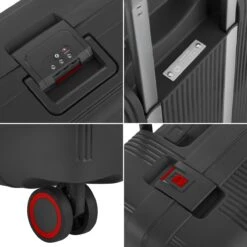 CarryOn Protector Luxe Handbagage Koffer - Trolley 55cm Met TSA-slot En Clipsluiting - Zwart -Goedkope Bagage Winkel 1200x1200 591