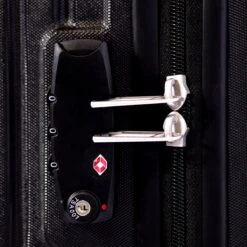 ©TROLLEYZ - Florence No.7 - Trolley - 55cm Met TSA Slot - Dubbele Wielen - 360° Spinners - 100% ABS - Handbagage Koffer In Night Black -Goedkope Bagage Winkel 1200x1200 618