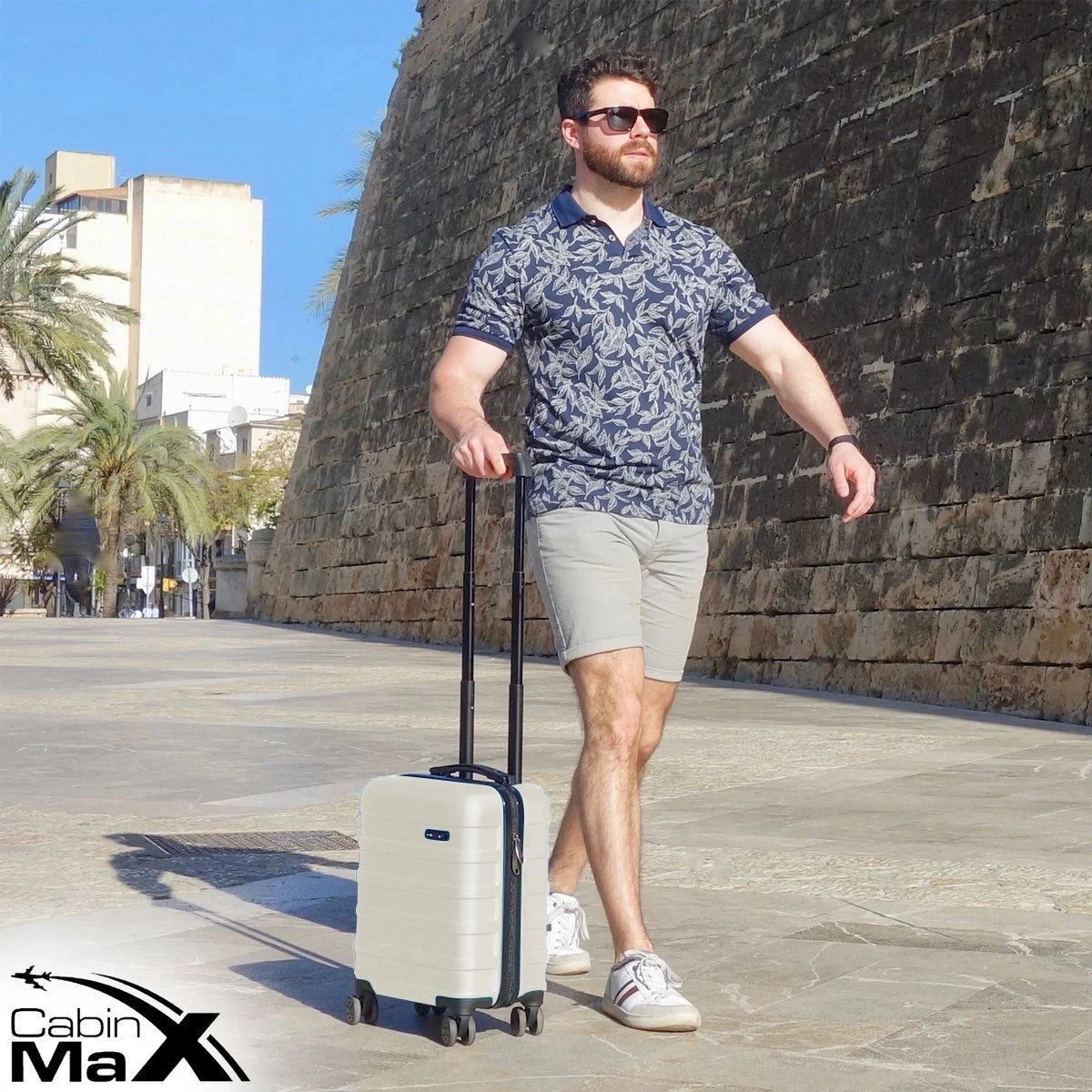 CabinMax Handbagage Koffer - Trolley 30L - Harde Reiskoffer - 45x36x20cm - Lichtgewicht - Groot Capaciteit - Wit 10 CabinMax Handbagage Koffer - Trolley 30L - Harde Reiskoffer - 45x36x20cm - Lichtgewicht - Groot Capaciteit - Wit - Afbeelding 8