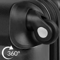 Monzana Koffer Hardcase - Basislijn / M - Zwart 13 Monzana Koffer Hardcase - Basislijn / M - Zwart -Goedkope Bagage Winkel 1200x1200 764