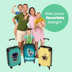 NoBoringSuitcases.com® Koffer - Koe - Ballet - Rok - Portret - Dieren - Trolley Op Wieltjes - Handbagagekoffer - Past Binnen 55x40x20 Cm En 55x35x25 Cm - Reiskoffer -Goedkope Bagage Winkel 1200x1200 887