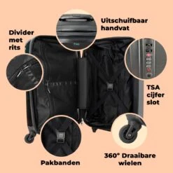 NoBoringSuitcases.com® Koffer - Beer - Rok - Ballet - Licht - Portret - Trolley Op Wieltjes - Reiskoffer - Past Binnen 55x40x20 Cm En 55x35x25 Cm - Handbagagekoffer - Fotokoffer -Goedkope Bagage Winkel 1200x1200 962