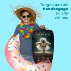 NoBoringSuitcases.com® Koffer - Beer - Rok - Ballet - Licht - Portret - Trolley Op Wieltjes - Reiskoffer - Past Binnen 55x40x20 Cm En 55x35x25 Cm - Handbagagekoffer - Fotokoffer -Goedkope Bagage Winkel 1200x1200 963