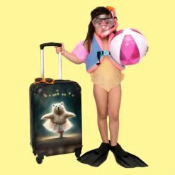 NoBoringSuitcases.com® Koffer - Beer - Rok - Ballet - Licht - Portret - Trolley Op Wieltjes - Reiskoffer - Past Binnen 55x40x20 Cm En 55x35x25 Cm - Handbagagekoffer - Fotokoffer -Goedkope Bagage Winkel 1200x1200 964