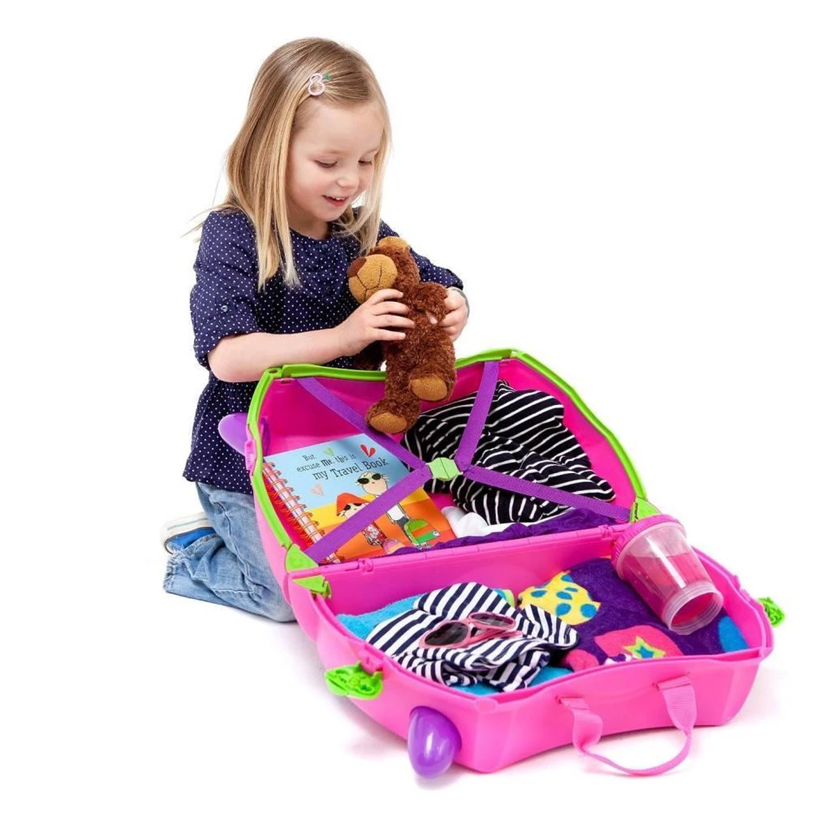 Trunki Ride-On Handbagage Koffer 46 Cm - Trixie 8 Trunki Ride-On Handbagage Koffer 46 Cm - Trixie - Afbeelding 6