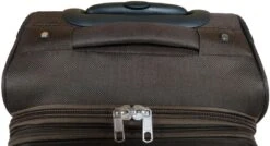 Stoffen Handbagage Koffer 51cm 4 Wielen Trolley - Bruin 17 Stoffen Handbagage Koffer 51cm 4 Wielen Trolley - Bruin -Goedkope Bagage Winkel 1200x649