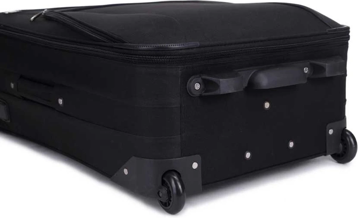 Decent Basic-Line Medium Trolley 63 Cm - Zwart 6 Decent Basic-Line Medium Trolley 63 Cm - Zwart - Afbeelding 4