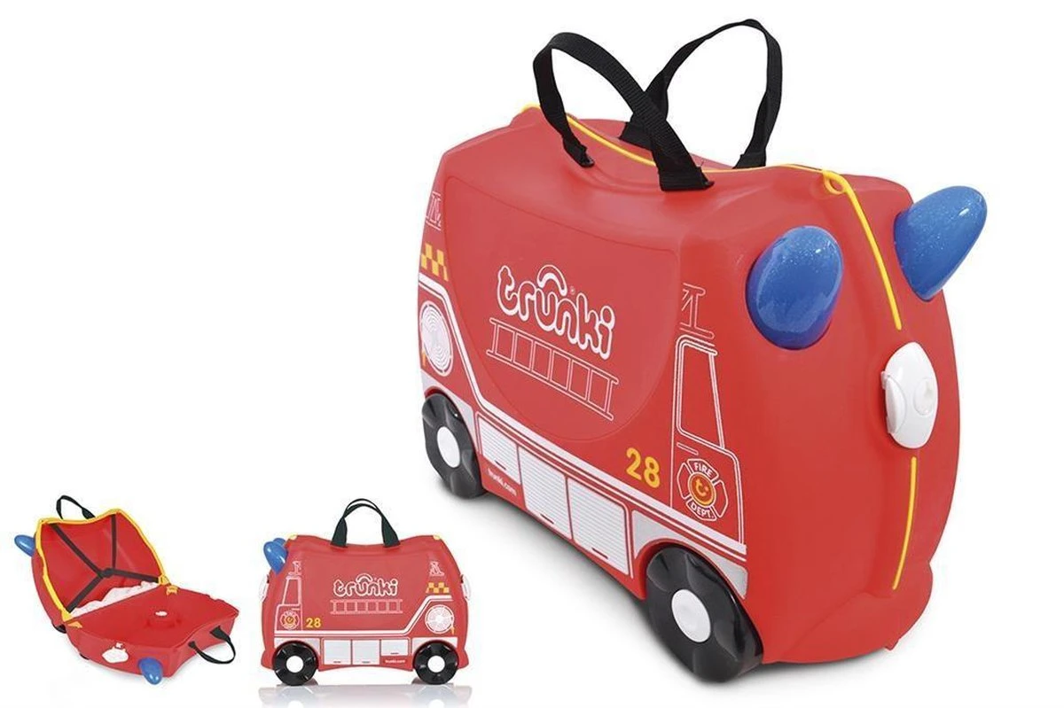 Trunki Ride-On Handbagage Koffer 46 Cm - Frank De Brandweerwagen 6 Trunki Ride-On Handbagage Koffer 46 Cm - Frank De Brandweerwagen - Afbeelding 4