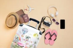 Koffer - Unicorn - Regenboog - Kinderen - 35x55x20 Cm - Handbagage - Trolley - Fotokoffer -Goedkope Bagage Winkel 1200x800 22