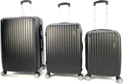 AATravel M Reiskoffer - Trolley ABS - Met Dubbele Wielen - 66 Cm - 66 Liter - Zwart -Goedkope Bagage Winkel 1200x828 1