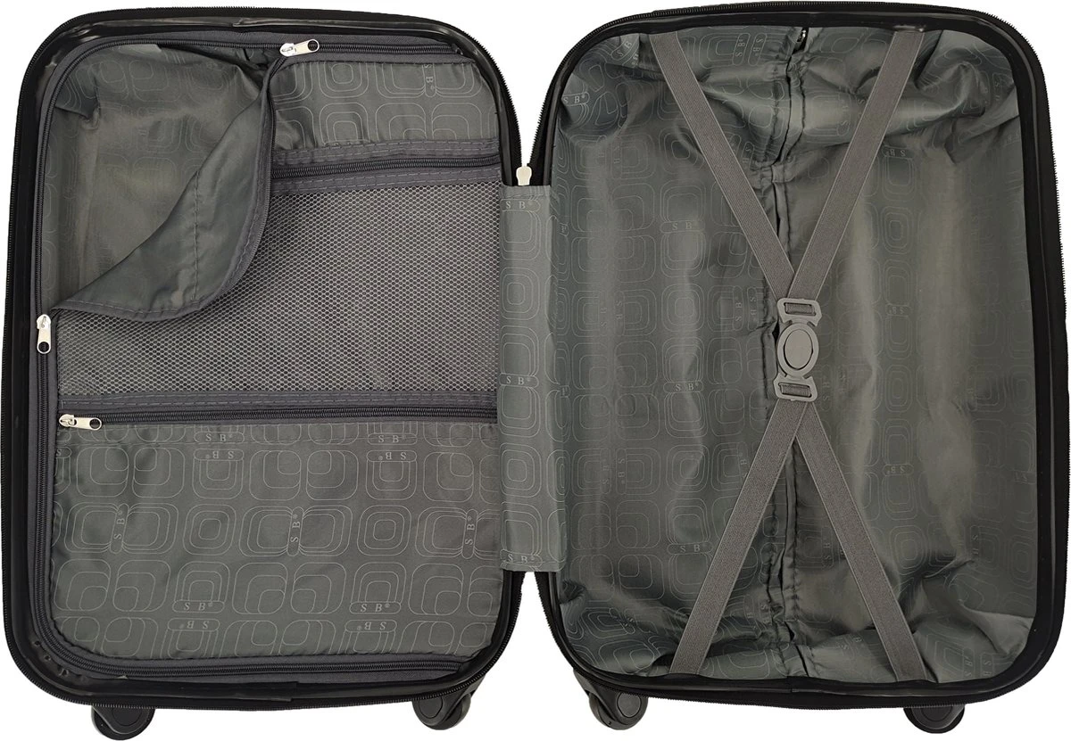 SB - Travelbags Kofferset - 2 Delige -Zwart - 75cm/55cm 10 SB - Travelbags Kofferset - 2 Delige -Zwart - 75cm/55cm - Afbeelding 8