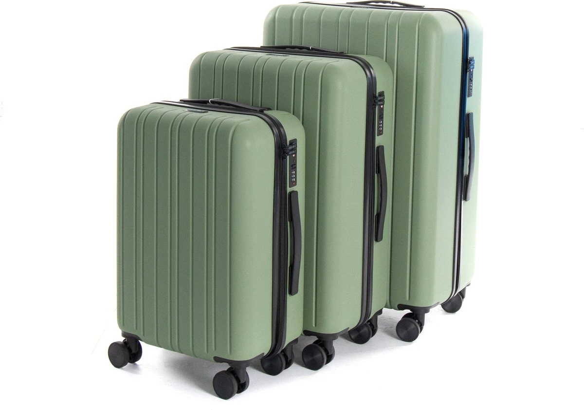 AttitudeZ Azur Reiskoffer Medium Olijfgroen 67cm - TSA-slot 6 AttitudeZ Azur Reiskoffer Medium Olijfgroen 67cm - TSA-slot - Afbeelding 4