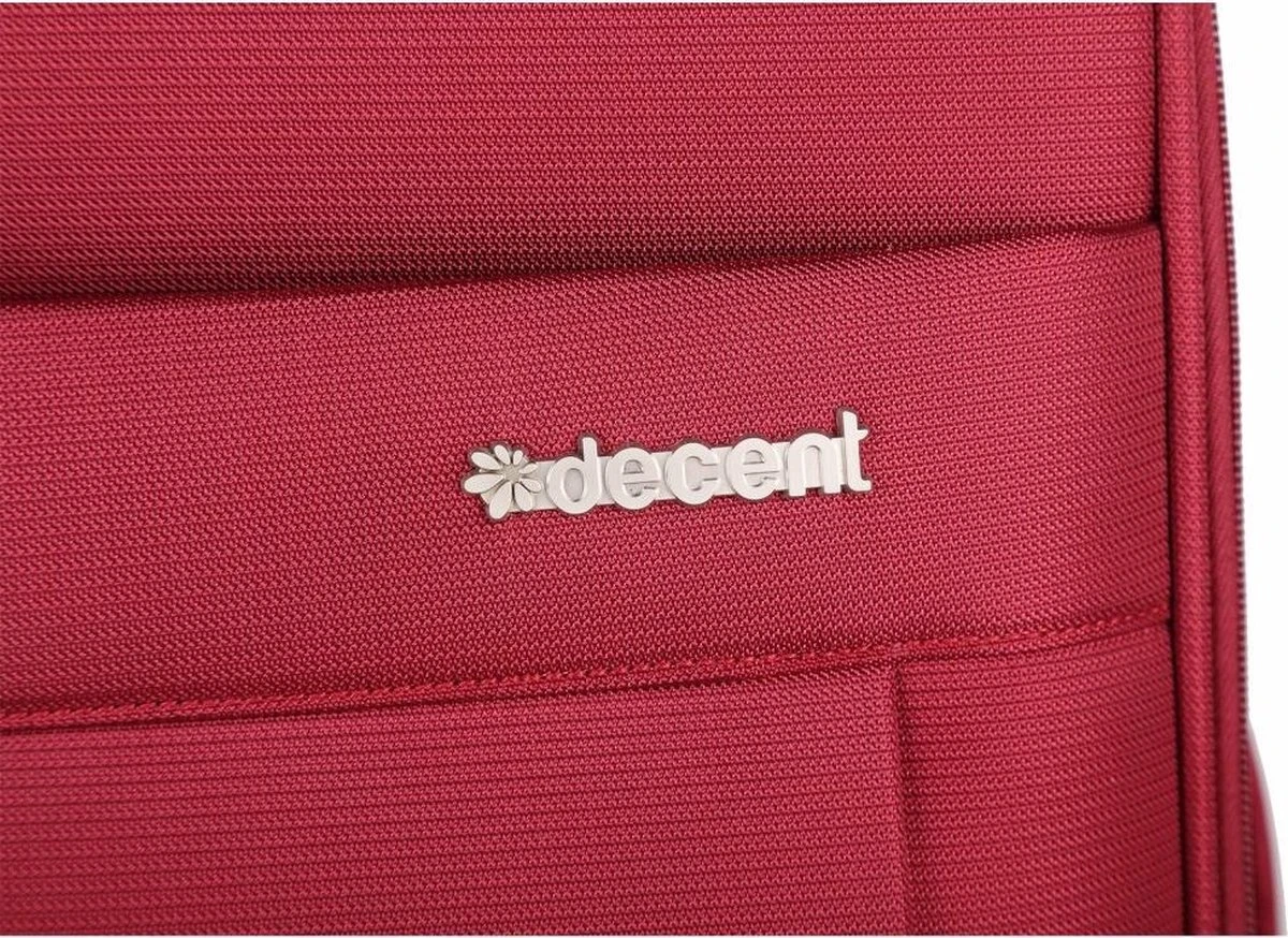 Decent D-Upright Handbagage Koffer - 55 Cm - TSA Slot - Bordeaux Rood 12 Decent D-Upright Handbagage Koffer - 55 Cm - TSA Slot - Bordeaux Rood - Afbeelding 10