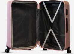 ©TROLLEYZ - Bali No.22 - Kofferset 2 Delig - 55cm+78cm Met TSA Slot - Dubbele Wielen - 360° Spinners - 100% ABS - Reiskoffers In Cosmopolitan Pink -Goedkope Bagage Winkel 1200x880 7