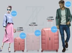 ©TROLLEYZ - Paris No.5 - Kofferset 2 Delig - 55+78cm Met TSA Slot - Dubbele Wielen - 360° Spinners - 100% Polypropyleen - Reiskoffers In Rose Blush 26 ©TROLLEYZ - Paris No.5 - Kofferset 2 Delig - 55+78cm Met TSA Slot - Dubbele Wielen - 360° Spinners - 100% Polypropyleen - Reiskoffers In Rose Blush -Goedkope Bagage Winkel 1200x881 10