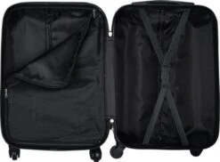 Handbagage Koffer 51cm 4 Wielen Trolley - Zilver -Goedkope Bagage Winkel 1200x883