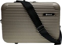 Benzi Barra - Set Van Handbagage Koffer + Beautycase - Champagne -Goedkope Bagage Winkel 1200x885