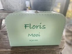 Merkloos Koffertje Karton Groen Maat L Met Eigen Opdruk - Met Naam -Goedkope Bagage Winkel 1200x899 2