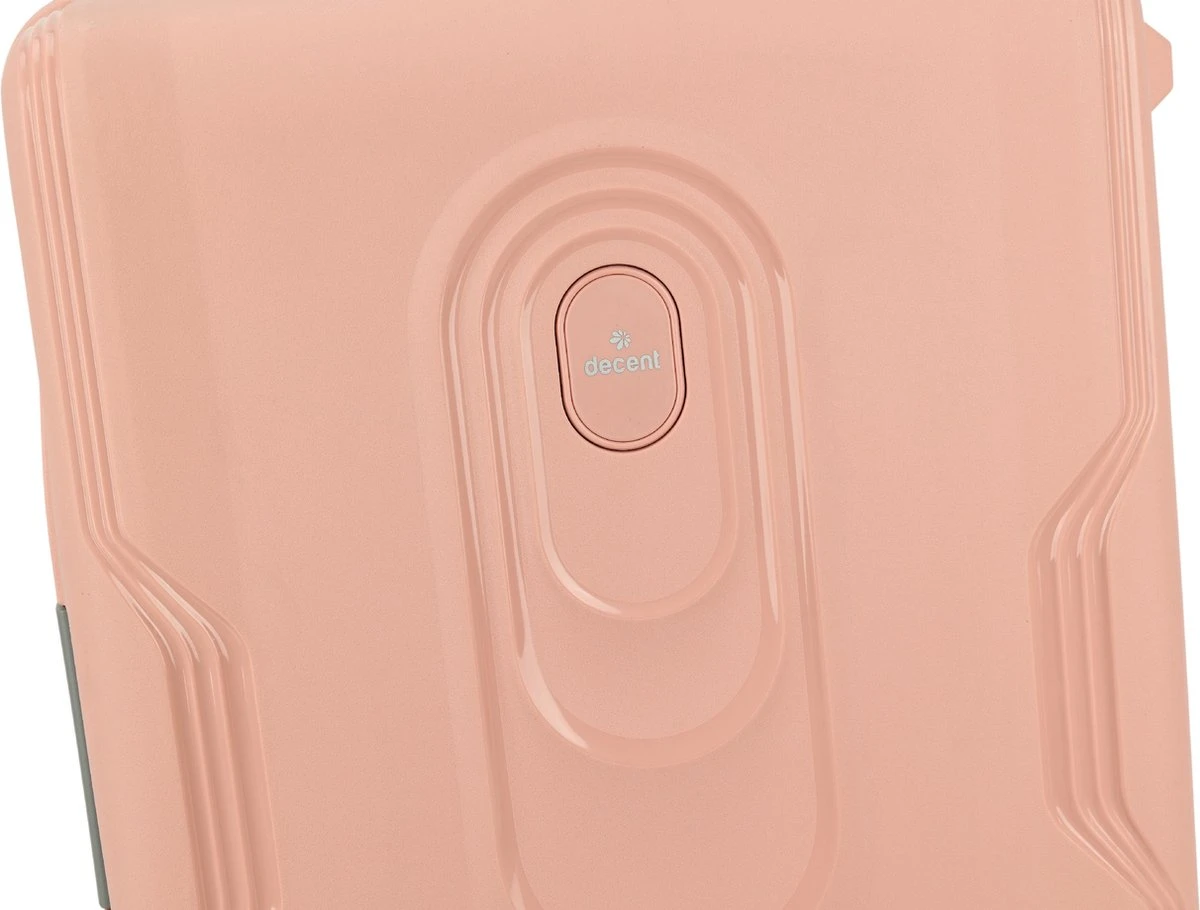 Decent Handbagage Koffer / Trolley / Reiskoffer - 55 Cm - 38 Liter - Polypropyleen - On-Tour - Roze 10 Decent Handbagage Koffer / Trolley / Reiskoffer - 55 Cm - 38 Liter - Polypropyleen - On-Tour - Roze - Afbeelding 8