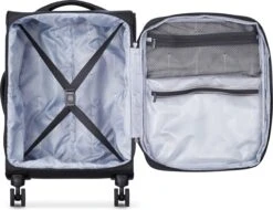 Delsey Optimax Lite Handbagage Koffer 55cm - Zwart -Goedkope Bagage Winkel 1200x924