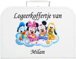 Logeerkoffer Effen - Kinderkoffer- Kraamcadeau - Geboortecadeau - Opa En Oma