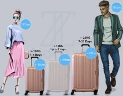 ©TROLLEYZ - Bali No.22 - Kofferset 2 Delig - 55cm+78cm Met TSA Slot - Dubbele Wielen - 360° Spinners - 100% ABS - Reiskoffers In Cosmopolitan Pink -Goedkope Bagage Winkel 1200x940 10