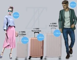 ©TROLLEYZ - Bali No.22 - Reiskoffer 69cm Met TSA Slot - Dubbele Wielen - 360° Spinners - 100% ABS - Reiskoffer In Cosmopolitan Pink -Goedkope Bagage Winkel 1200x940 7